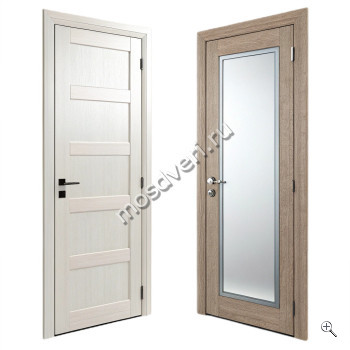 Дверь с терморазрывом МДФ и зеркалом - купить от производителя Мосдвери Дверь с терморазрывом МДФ и зеркалом