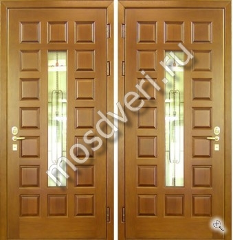 Входная парадная дверь МДФ со стеклом и ковкой - купить от производителя Мосдвери Входная парадная дверь МДФ со стеклом и ковкой